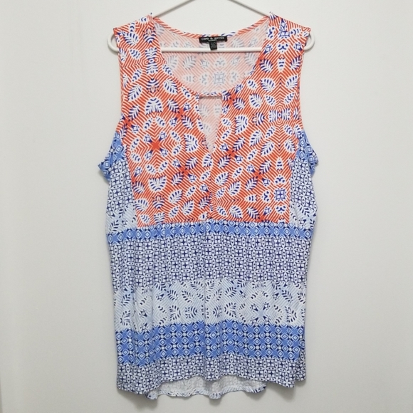 Cable & Gauge Tops - Cable & Guage Babydoll Tank Size 1x